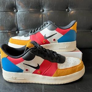 Nike AF1 Low PRM Sail Black Imperial Blue Amber Rise